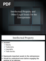 Intellectual Property and Other Legal Issues For The Entrepreneur