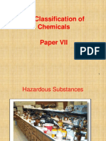 UN Classification of Chemicals - Lecture 1