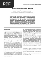 Autoimmune Hemolytic Anemia: Bradley C. Gehrs and Richard C. Friedberg