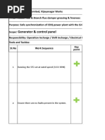 VSOP For Unit Synchronization.