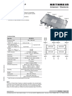 Hybrid Combiner 4:4 698 - 2690 MHZ 4 X 150 W: Technical Data Type No. 78210534