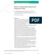 An Allometric Model To Estimate Fluid Requirements in Children Following Burn Injury