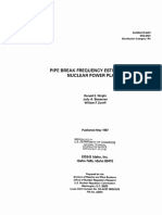 NUREG-CR-4407 - Pipe Break Frequency Estimation For Nuclear Power Plants - 1987