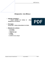 Chapitre 2 Designation Des Metaux