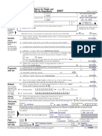 Income Tax Return For Single and Joint Filers With No Dependents Label