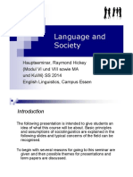 Language and Society - Introduction