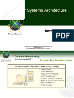 Computer Systems Architecture: ICT-1-02-CSA