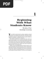 Begin What What Students Know PDF