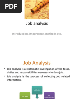 Job Analysis: Introduction, Importance, Methods Etc