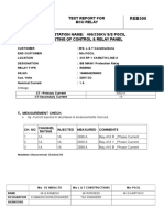 ABB Test Report For Bcu Relay: P A N e LD e T A Il S