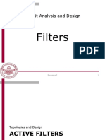 Filters: Circuit Analysis and Design