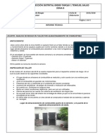 Informe Tecnico de Bodega de Almacenamiento de Combustible en Sede Distrital PDF