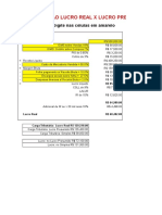 Comparativo - Real X Presumido X Simples