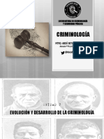 Evolucion y Desarrollo Historico de La Criminologia