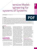 Comprehensive Model-Based Engineering For Systems of Systems 2016