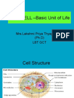 THE CELL - Basic Unit of Life: Mrs - Lakshmi Priya Thyagarajan, (PH.D) LBT GCT