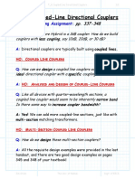 7.6 - Coupled-Line Directional Couplers: Reading Assignment