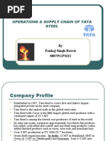 Operations & Supply Chain of Tata Steel: by Pankaj Singh Rawat 0807PGPM22