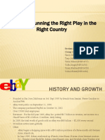 Ebay Inc.: Running The Right Play in The Right Country: Section A Group 12