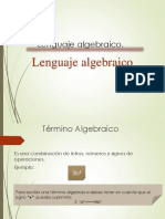 Lenguaje Algebraico