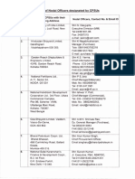 List of Nodal Officers Designated by Cpsus