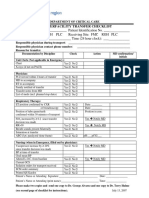 Interfacility Transfer Checklist