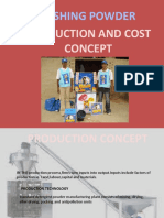 Washing Powder: Production and Cost Concept