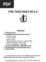 The Mischief Rule