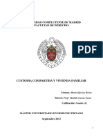 Custodia Compartida y Vivienda Familiar