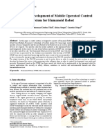 Design and Development of Mobile Operated Control System For Humanoid Robot