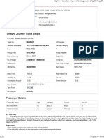 Onward Journey Ticket Details: Important