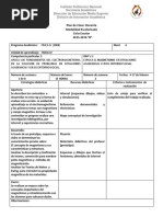 1° Plan de Clase F IV 2015-2016B