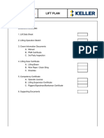 1a. Lifting Data Sheet (General Lifting)