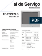 Panasonic tc-25p22lb Chassis mx-8b SM (ET)