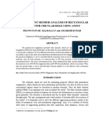 Finite Element Method Analysis of Rectangular Plate With Circular Hole Using Ansys PDF