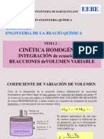 TEMA 2 - Integr Ec. Reacciones Homog. de v. Variable