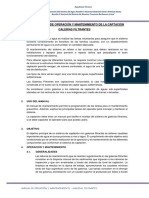 14.01 A Operación y Mantenimiento de Galerias Filtrantes