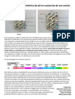 Determinación Colorimétrica de PH en Sustancias de Uso Común