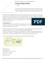 Flow Profile For Reciprocating Pumps - Chemical Engineering Processing