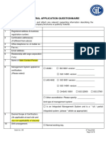 General Application Questionnaire - Issue No 4 - July 2016