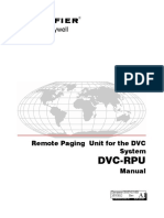 Dvc-Rpu: Remote Paging Unit For The DVC System Manual