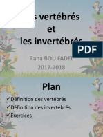 Les Vertébrés Et Les Invertébrés 