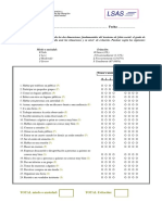 (LSAS) Test-Escala de Ansiedad Social de Liebowitz