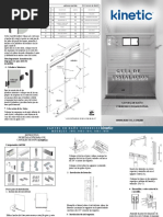 Guía de Instalación para Kit de Baño Corredizo Kinetic Con Cabezal Tradicional Con Toallero