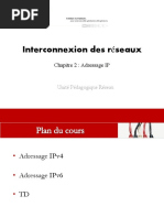 Cours Adressage Ip - Ipv4 Et Ipv6 - Interconnexion Des Reseaux - Chap2