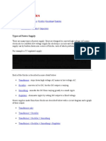 Power Supplies: Types of Power Supply