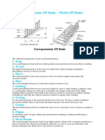 Components of Stair - Parts of Stair:: 1. Step: 2. Tread