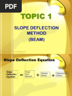 Topic 1 (Slope Deflection Method)