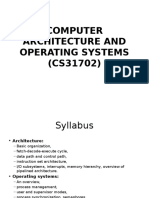 Computer Architecture and Operating Systems (CS31702)