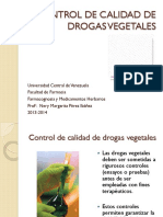 Control de Calidad Drogas Vegetales 2013-2014